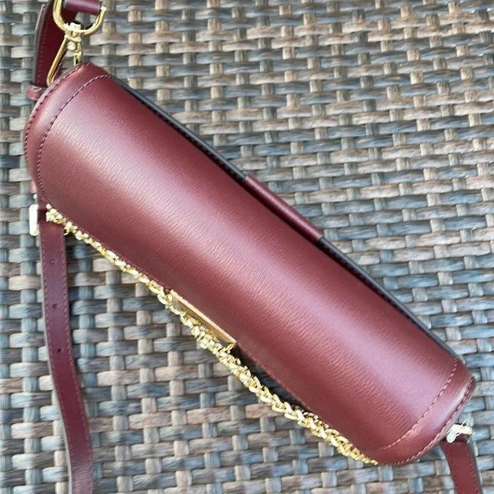 Michael Kors Sonia Medium Leather Shoulder Bag Merlot